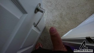 step-mom caught my slut wife caught masturbating after fixing the computer!