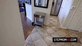 Hot stepmom Anissa Kate wearing a very sexy pajamas and seduce her stepson in bed