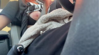 Artemisia Love Italian Stepmom Car ride Big Boobs Flashing