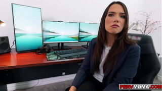 STepmom Ivy Ireland stroking her stepsonso cock slowly saying the dirtiest things to him as she brings him closer and closer to the edge